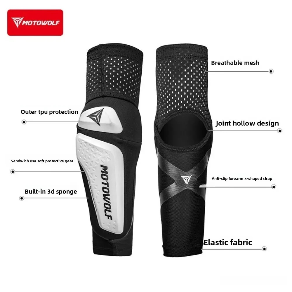 Motorcycle Elbow Pads Elastic  - Mountain Biking Elbow Pads review and price