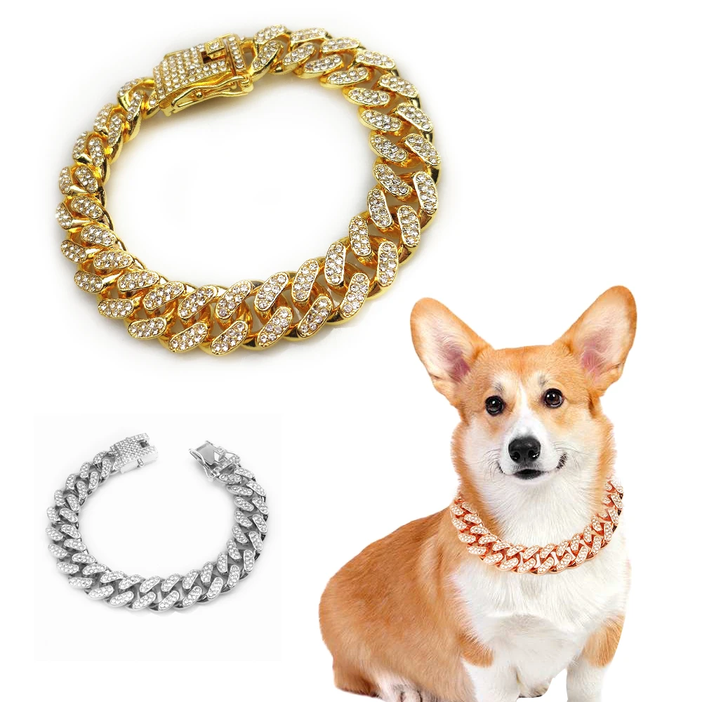 Rhinestone Dog Chain Collar Me - Chain Quick Link review and price