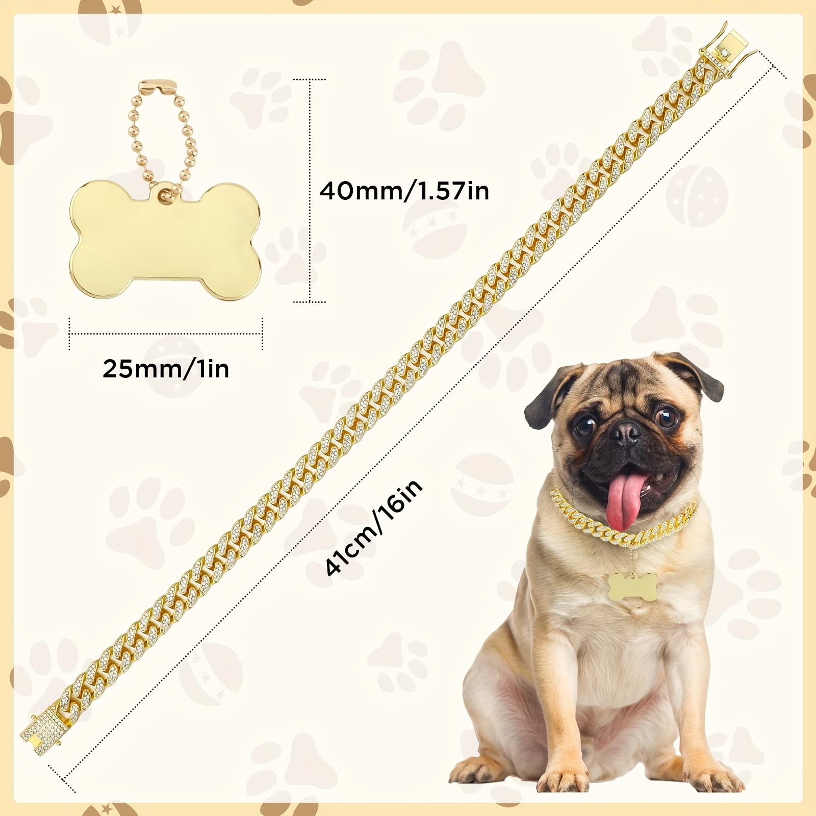 16-inch custom dog chain colla - Chain Quick Link review and price